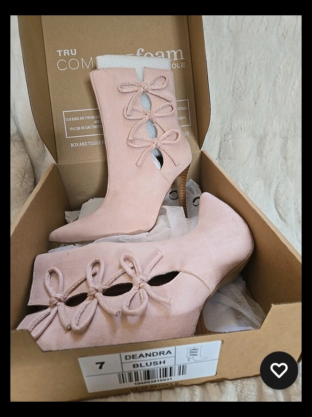 Journee Collection Blush Pink Suede Pointed Toe Ankle Boots